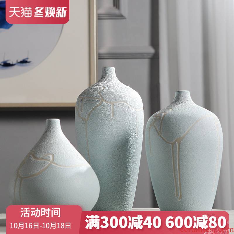 Jingdezhen ceramic wine table decorations furnishing articles household act the role ofing is tasted, the sitting room porch vases, flower arranging dried flower decoration