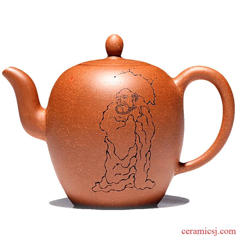 Yixing famous TaoJianChun all hand shadow enjoy 】 【 it slope mud beauty 380 CCCT shoulder the teapot