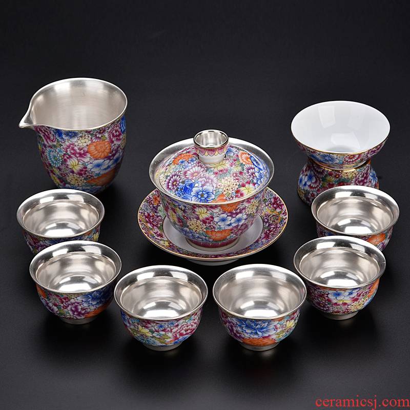 Ancient sheng up enamel see colour coppering. As silver tea sets ceramic silver tureen single cup tea teapot lid bowl