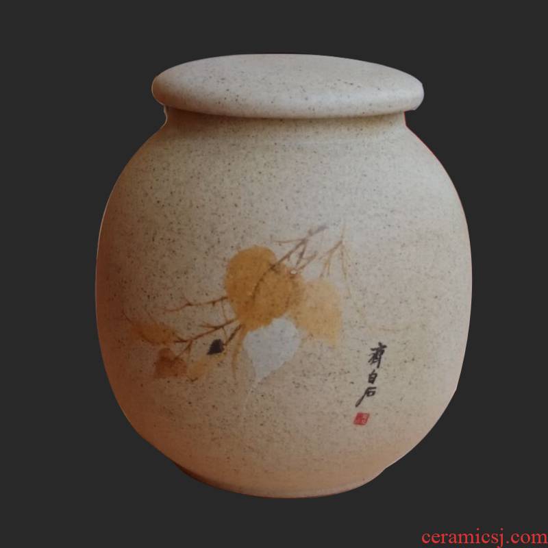 Ya xin company hall ceramic tea pot large half jins to coarse pottery tea pot seal up tea moistureproof