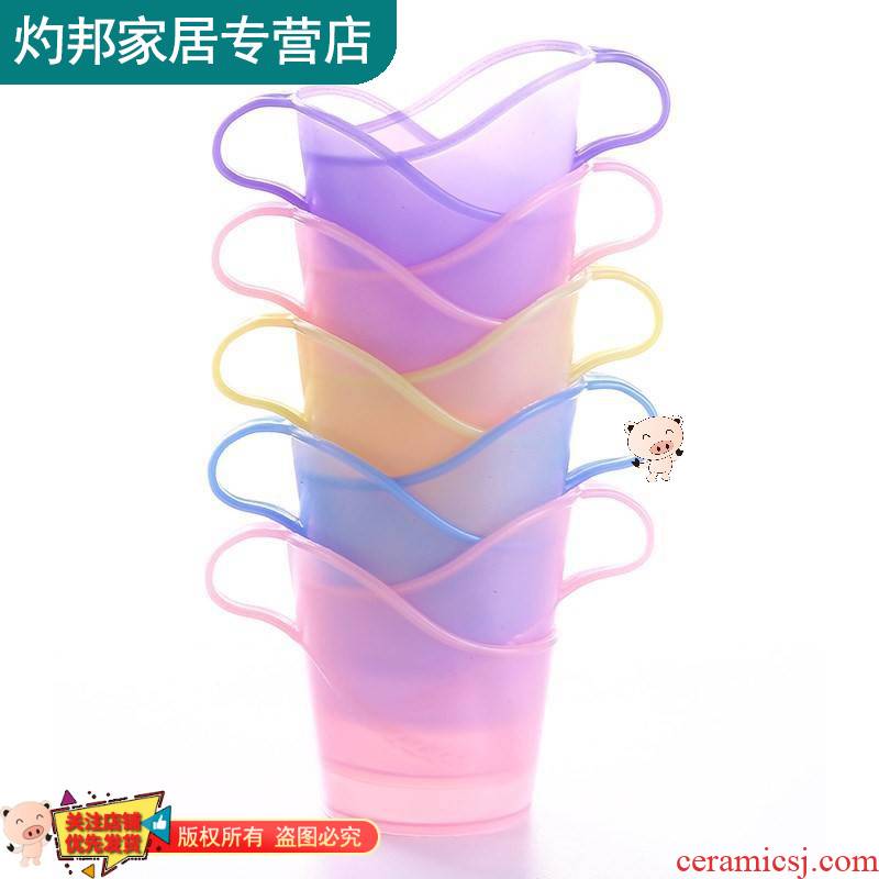 One - time sex through time base paper cover cup cup stand holder frame cup set paper cups, paper cups