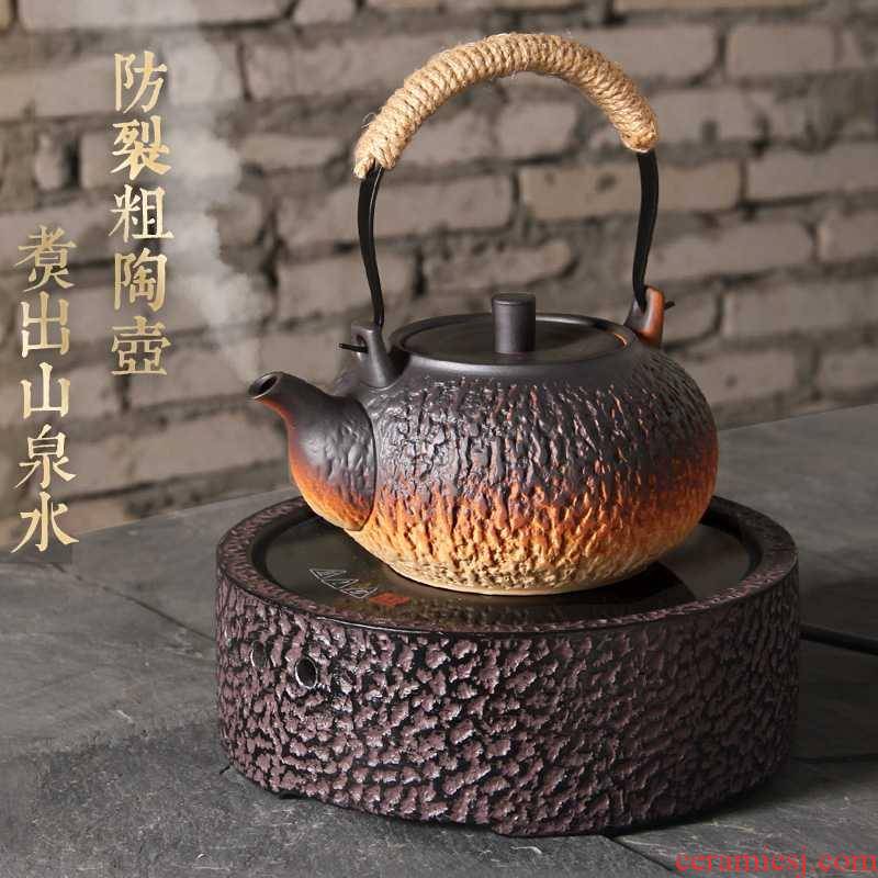 Household utensils kung fu tea kettle big pot to boil tea crude some ceramic porcelain clay POTS to girder electric TaoLu tea stove
