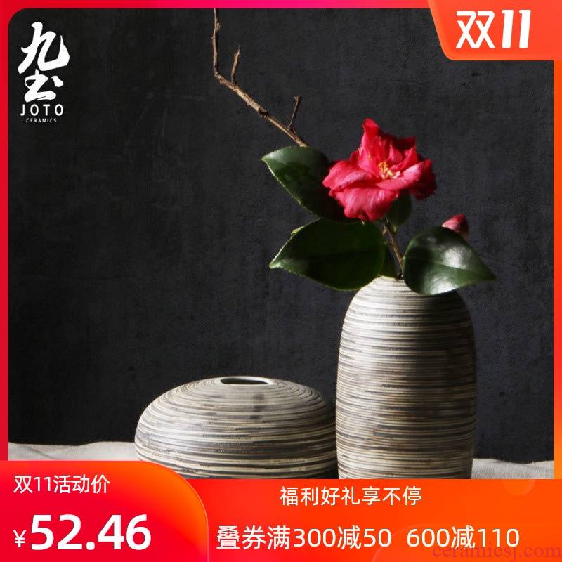 About Nine insert soil I and contracted design ceramic vase Nordic home decorations furnishing articles sitting room dining - room table decoration