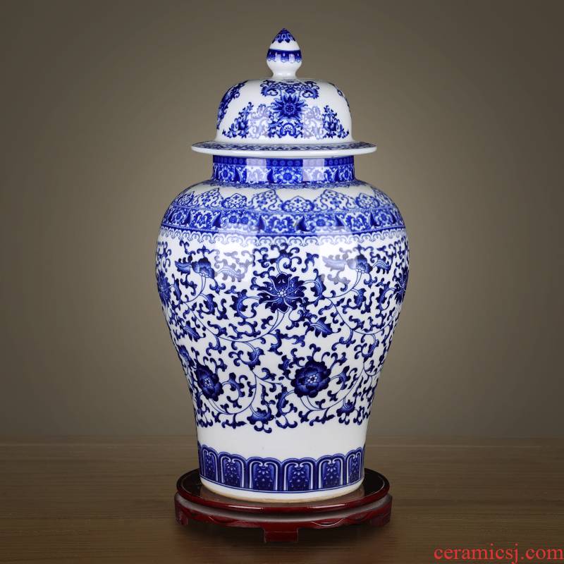 Jingdezhen ceramics archaize general storage tank jar airtight canister to candy jar household act the role ofing is tasted furnishing articles in the living room