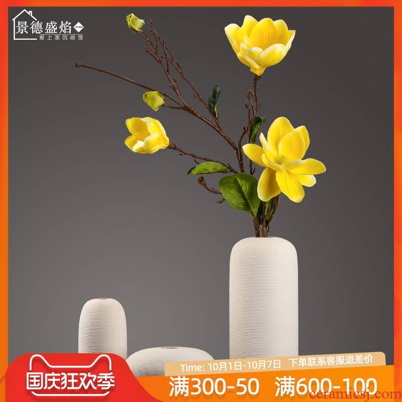 New Chinese style creative ceramic vases, dried flowers, flower arrangement of TV ark, household adornment handicraft sitting room porch porch