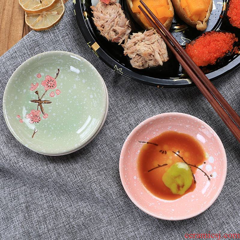 4 inches ceramics serving Japanese household soy sauce vinegar dish dish of pickles disc ipads porcelain dish flavor dish of tableware