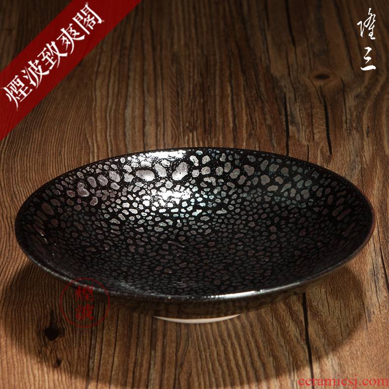 Long made those Japanese pottery as temmoku bowl built light tea light cup - 4 C