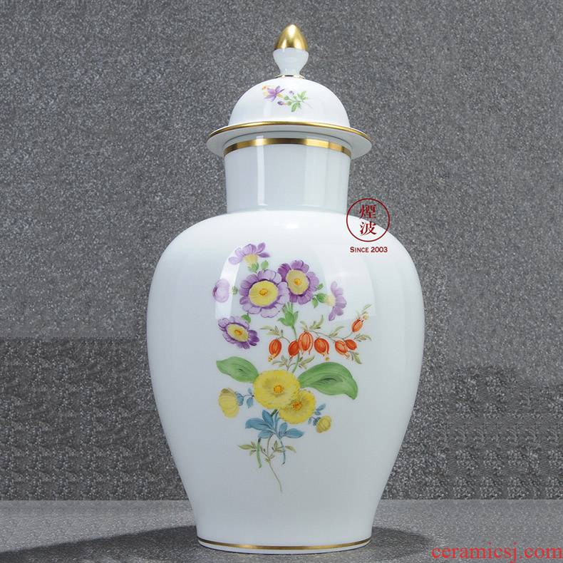 German mason mason meisen new clipping the see colour made porcelain color flower general small pot vase