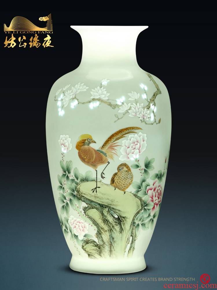 Jingdezhen ceramics furnishing articles hand - made the icing on the cake, vases, dried flower arranging flowers sitting room of Chinese style household decorations