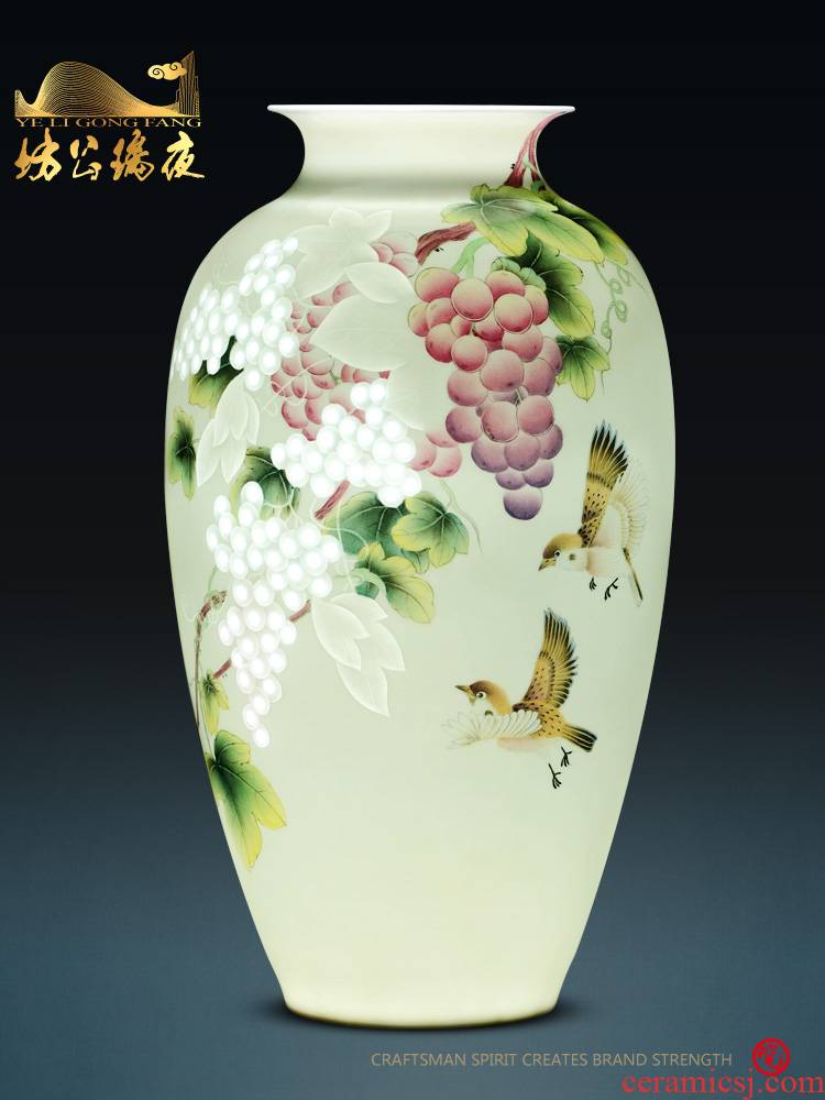 Jingdezhen ceramics furnishing articles fruits hand - made vases, flower arranging dried flower adornment household table decoration