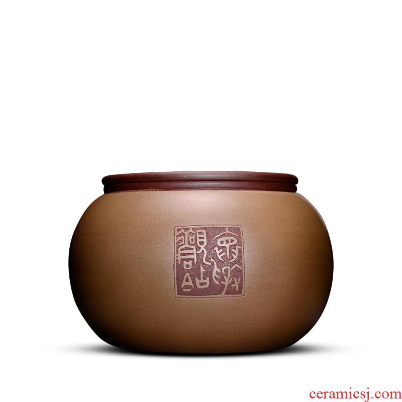 Shadow at yixing purple sand tea pot manual bulk storage tanks tea tuo tea cylinder wake tea sealed as cans of HZ