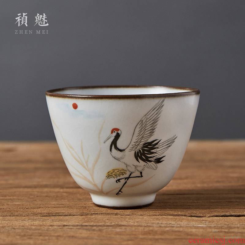 Shot incarnate your up hand - made open piece of jingdezhen ceramic cups kung fu tea set sample tea cup personal single CPU master CPU
