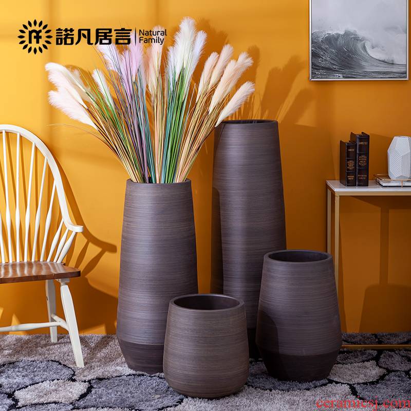 Ceramic vase landing Nordic I and contracted sitting room porch, dried flowers, flower arrangement furnishing articles creative artistic bands