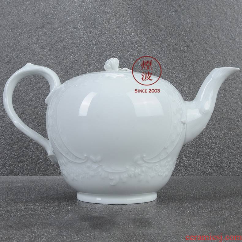 German mason mason meisen new marseille white porcelain anaglyph afternoon tea tea set the teapot