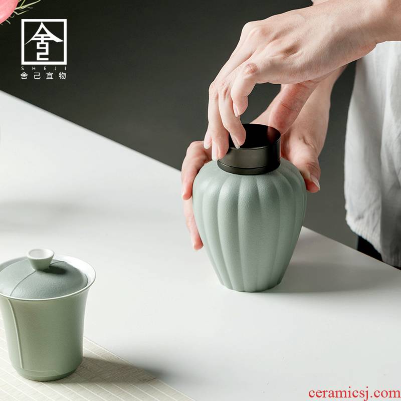 The Self - "appropriate content caddy fixings Japanese POTS sealed jar store receives contracted modern ceramic pot storage tanks