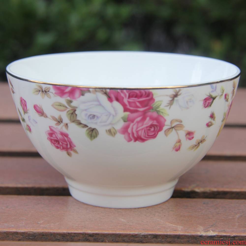 Qiao mu tangshan ipads porcelain flowers for 4.5 inch tall bowl of rice bowl bowl dip the British bowl bowl bowl of up phnom penh
