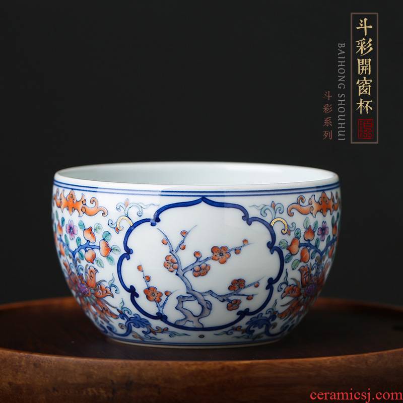 The Bucket color window shochiku may master cup single CPU cylinder cup jingdezhen tea set manually hand - made ceramic cups sample tea cup