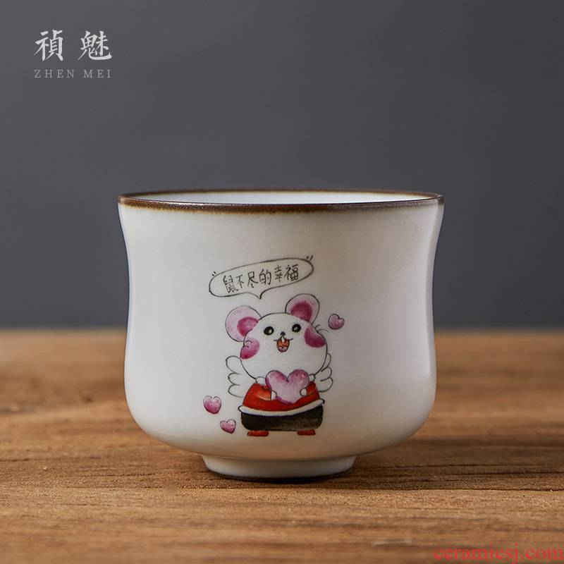 Shot incarnate all hand your up with jingdezhen ceramic cups kung fu tea set open sample tea cup individual single cup masters cup
