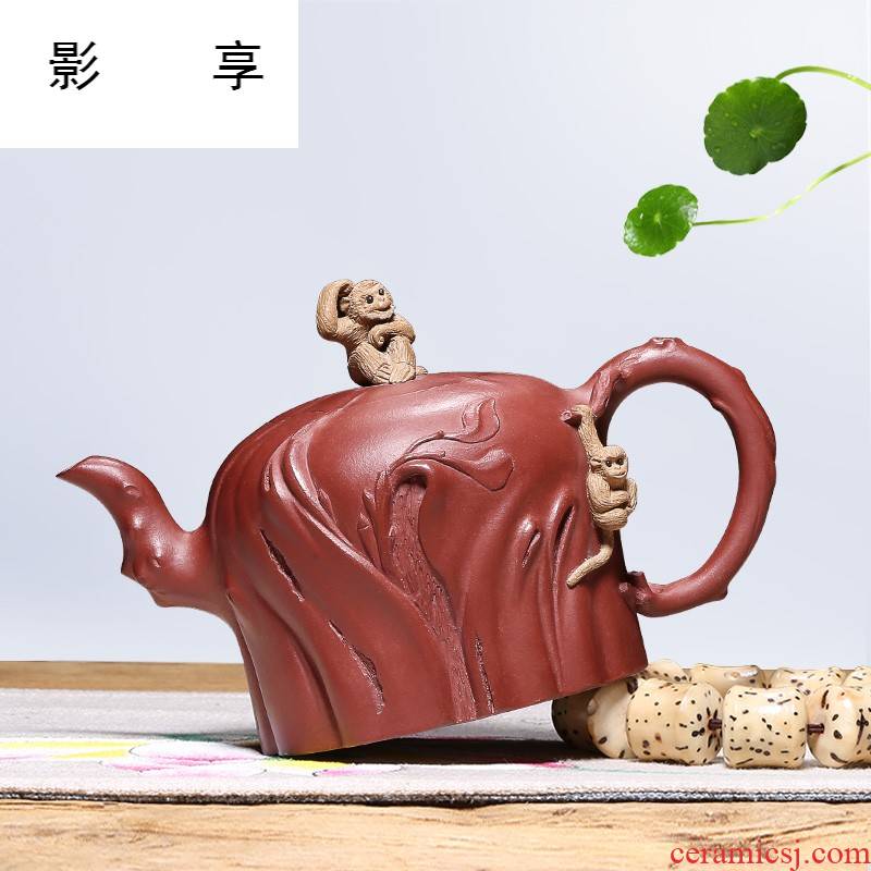 Shadow at yixing are it by pure manual undressed ore for the spring home of kung fu teapot tea kettle HM