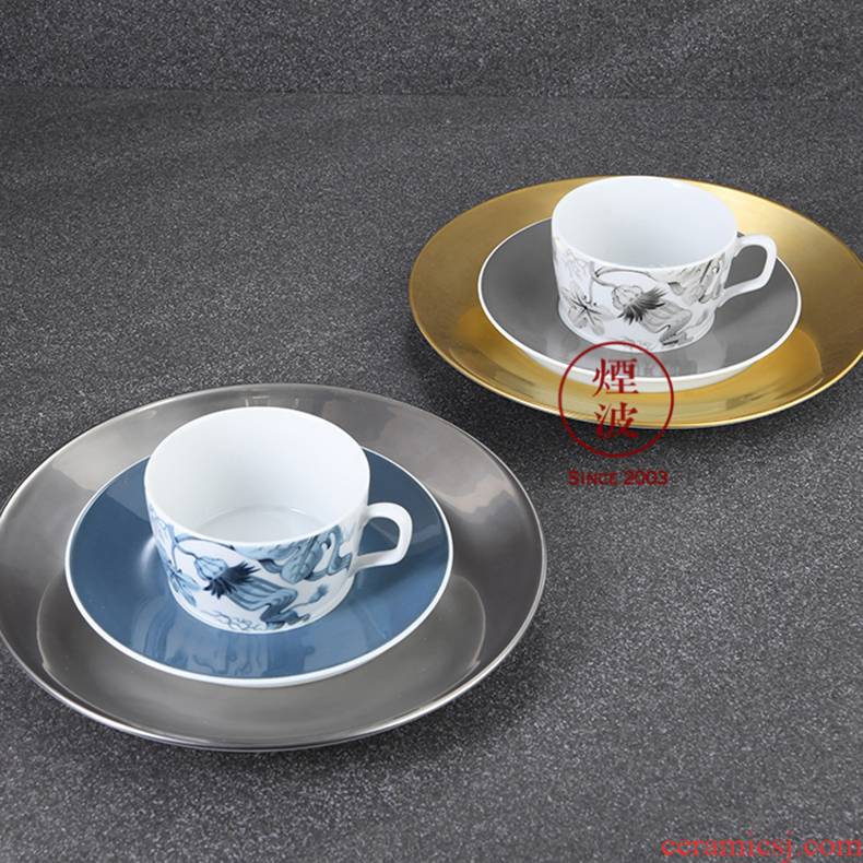 German mason mason borner meisen porcelain garden coffee cups and saucers platinum gold set of afternoon tea