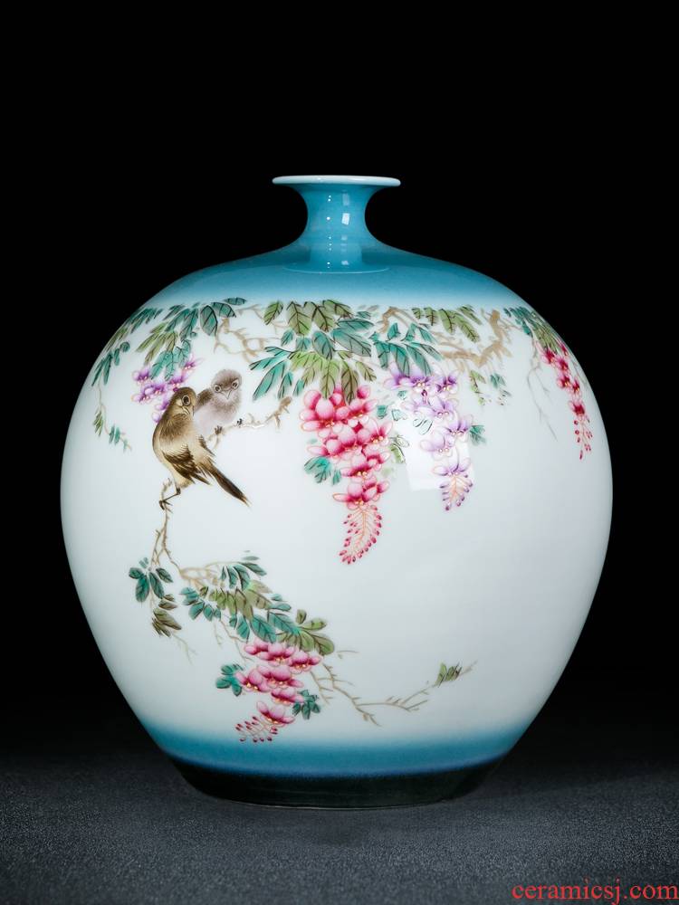 Ceramic vase furnishing articles jingdezhen porcelain flower arranging new Chinese style decorates sitting room ark, large household vase