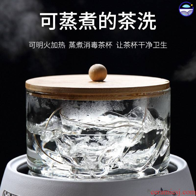Sterilization pot boil tea cups fitting ware tea pot pot electric TaoLu kung fu tea wash to heating induction cooker with cover
