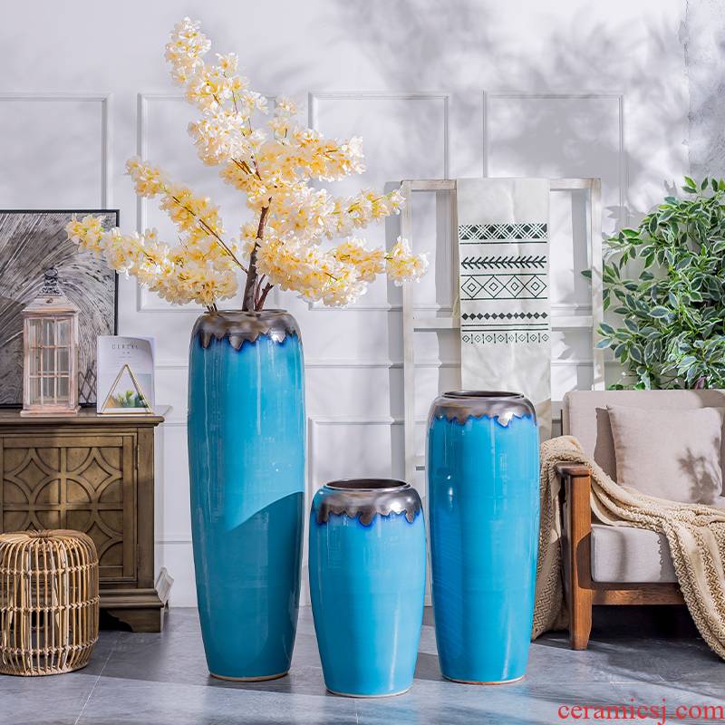 The Nordic landing big ceramic vase furnishing articles contracted and I sitting room decoration to The hotel villa porcelain of dried flower arranging flowers