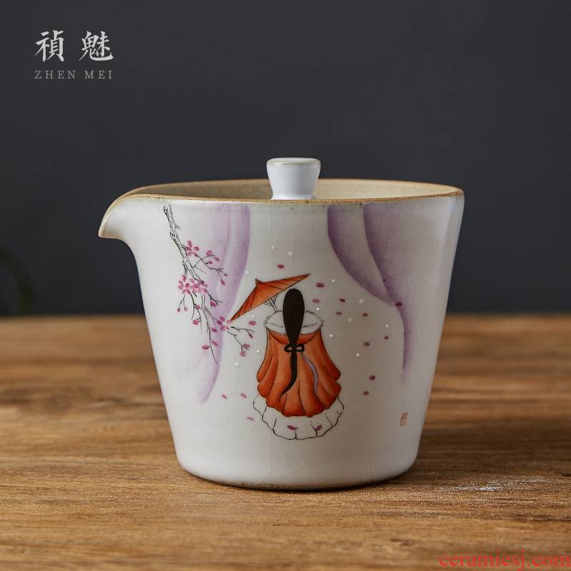 Shot incarnate all hand your up tureen jingdezhen ceramic cups kung fu tea set on hand grasp pot of tea crack cup