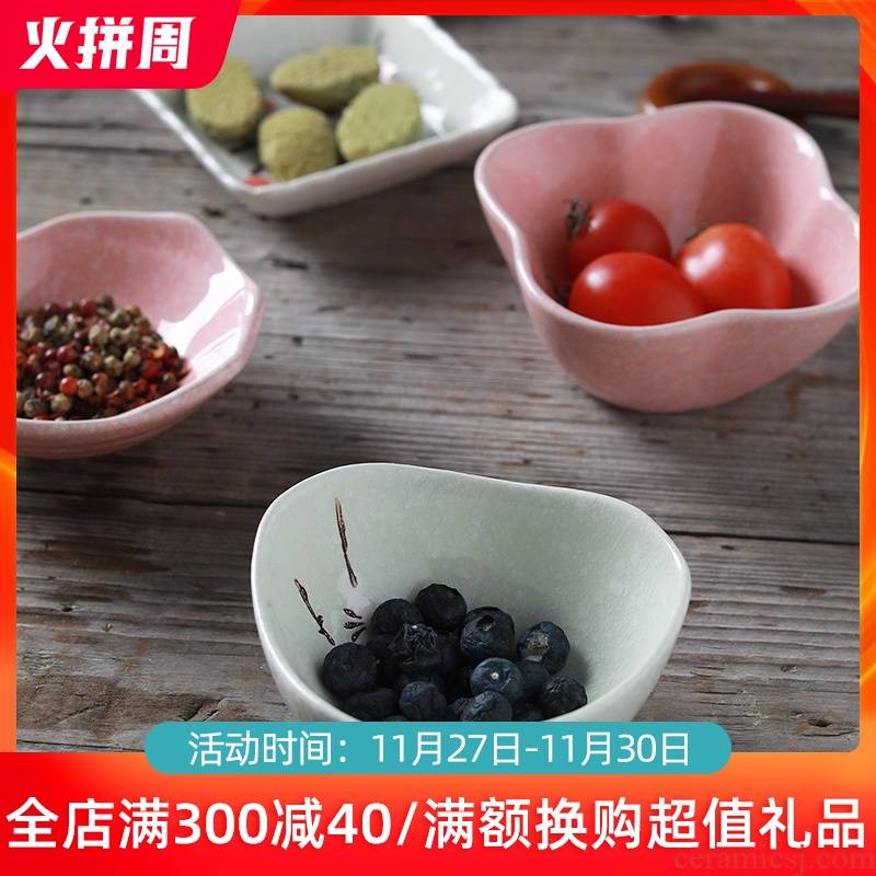 Ceramic household small dishes taste dish of creative move dipping sauce dish pickles plate, snack plate tableware