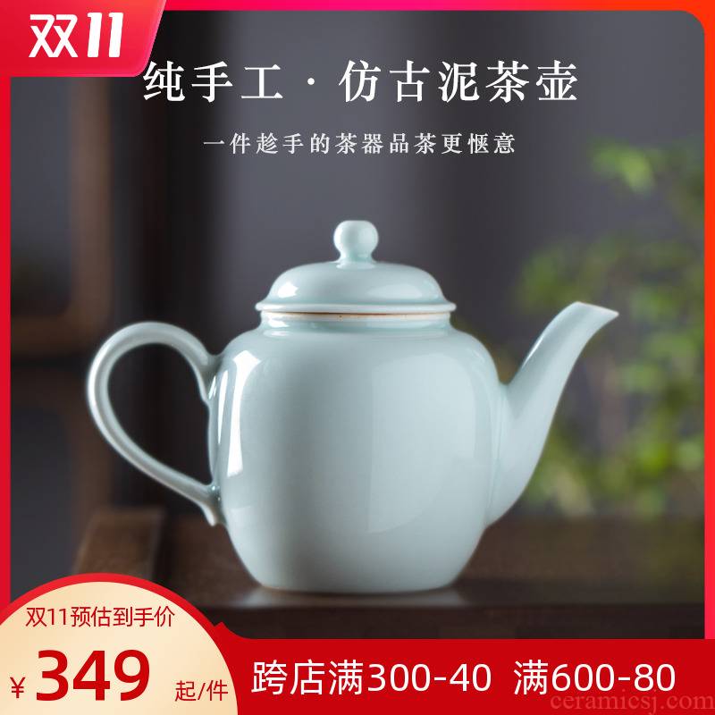 Checking out ceramic teapot single pot of single jingdezhen kung fu tea set heat large capacity ball hole single teapot