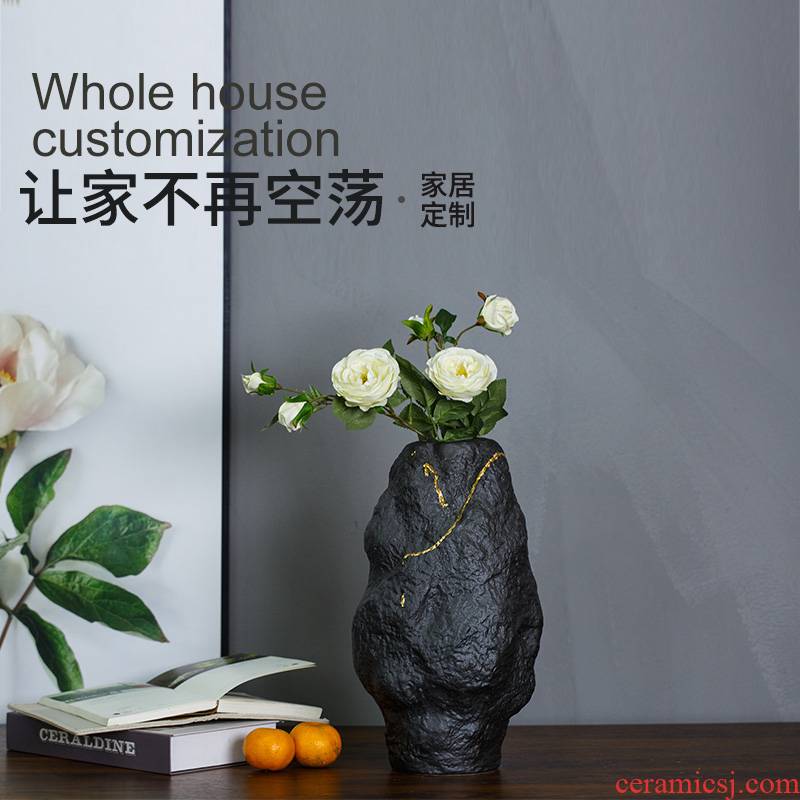 Modern light and decoration ceramics storage tank is placed between the sitting room porch TV ark adornment example American meals edge ano