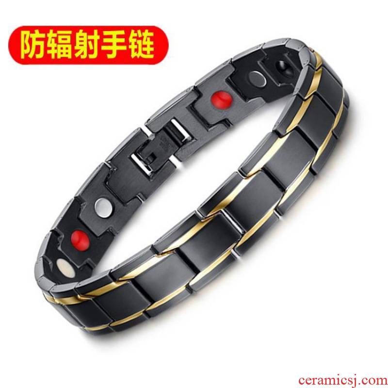 All magnetic therapy health care version of fashionable men and women tungsten steel bracelet ceramic bracelet, Japan and anti - radiation bracelet a birthday present