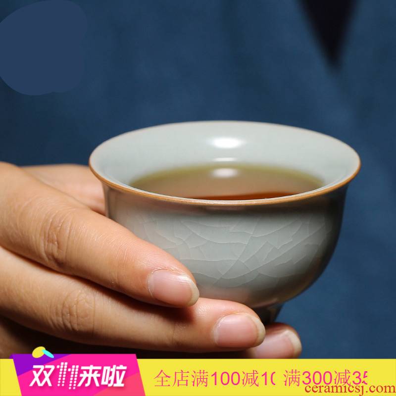 . Poly real boutique scene. Open the slice your up with jingdezhen ceramic sample tea cup tea cups can raise the master cup single CPU S