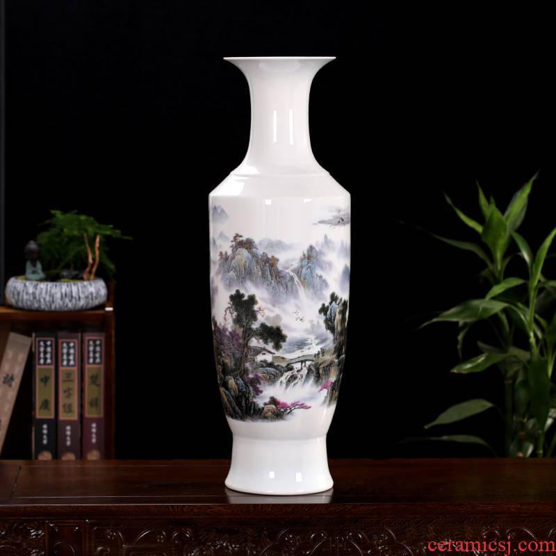 Jingdezhen ceramics I and contracted 70 cm high landing big vase furnishing articles home office sitting room adornment