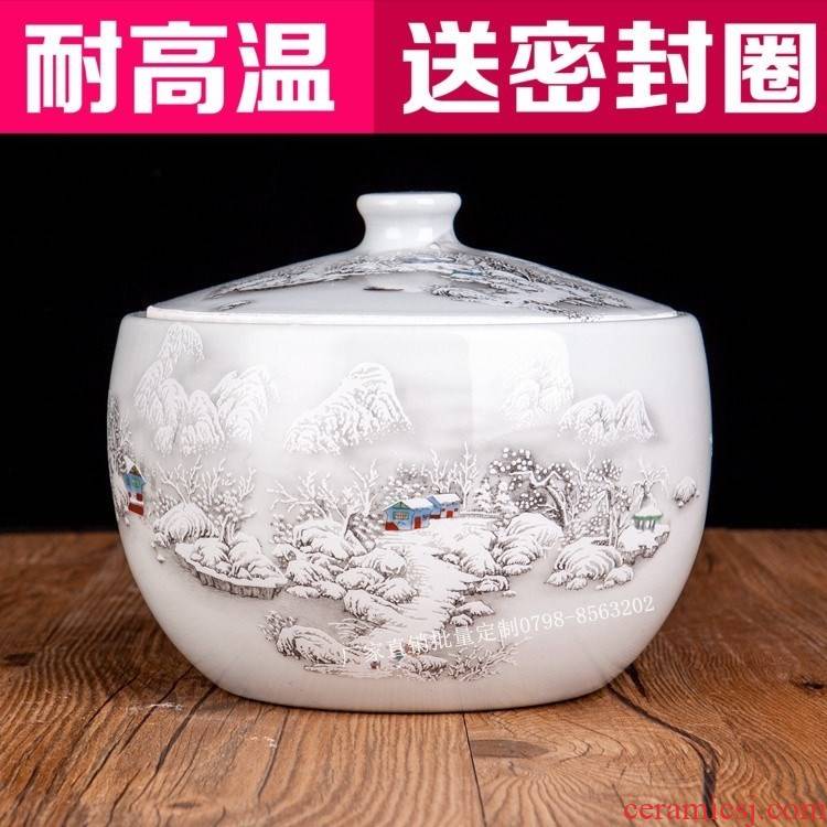 Do wine fermented rice wine containers sealed pot tea ceramic moistureproof save large household pickles tools