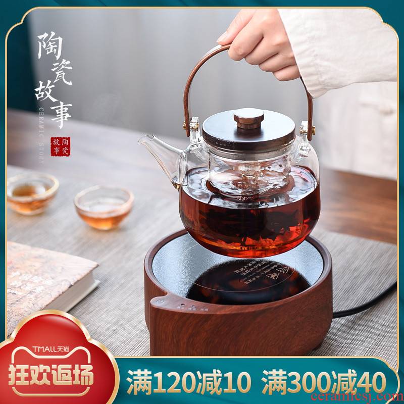 Electric ceramic story TaoLu boiling tea is tea stove'm special small upset the whole glass tea kettle boil the teapot