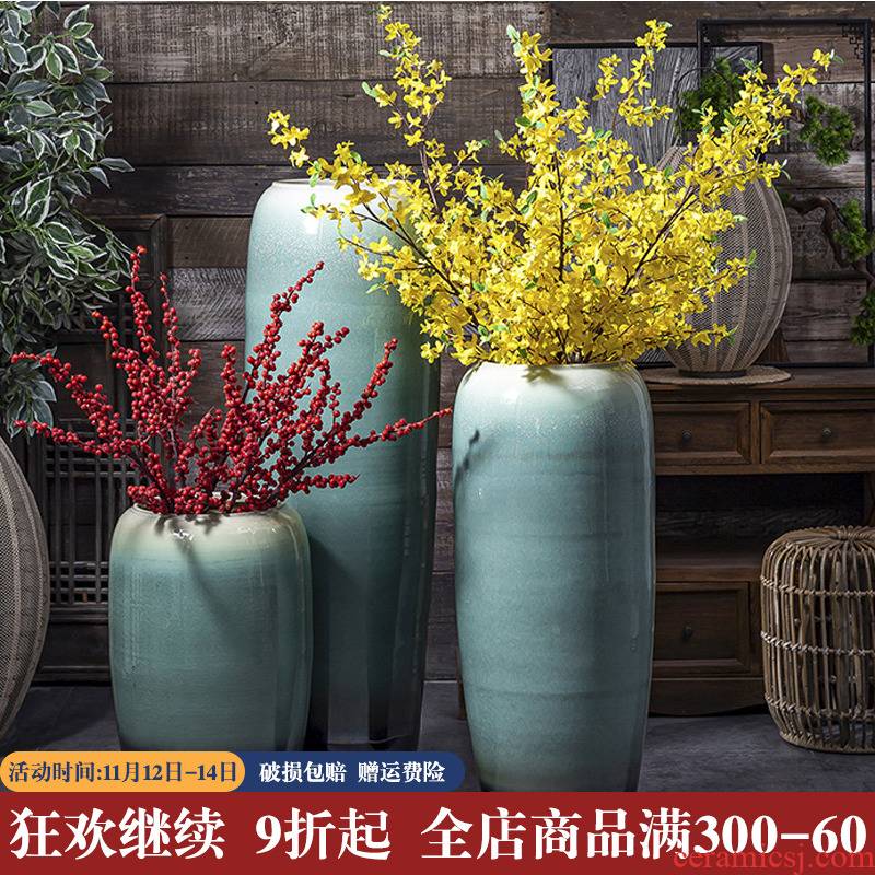 The Big vase furnishing articles flower arranging large sitting room be born American Chinese I and contracted Europe type flower arrangement of jingdezhen ceramics