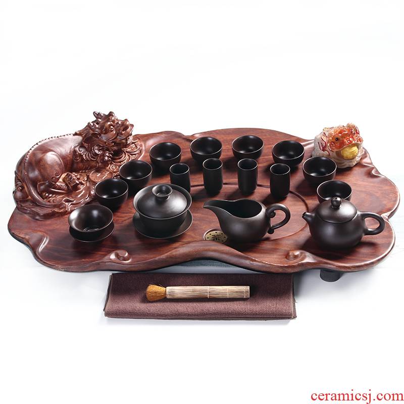 RenXin lucky the mythical wild animal and tea tray tea set special package mail a complete set of violet arenaceous kung fu tea tea tea tea tray