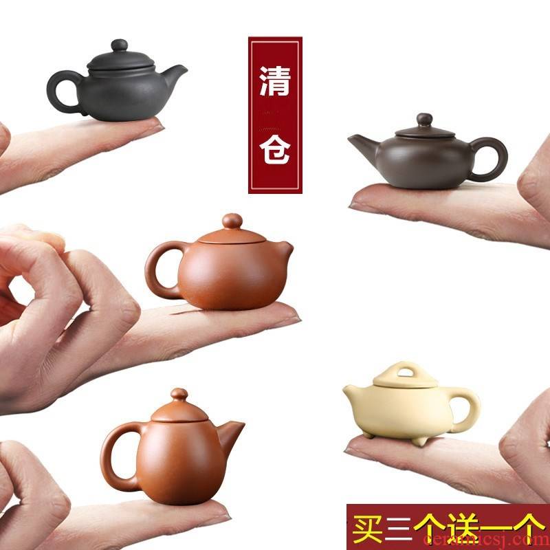 Creative tea pet fingertips pot of mini it small pocket manual can keep small tea pet mini zen furnishing articles