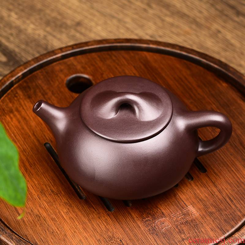 Shadow at yixing it undressed ore purple mud manual kung fu tea set household teapot JingZhou stone gourd ladle pot 250 cys