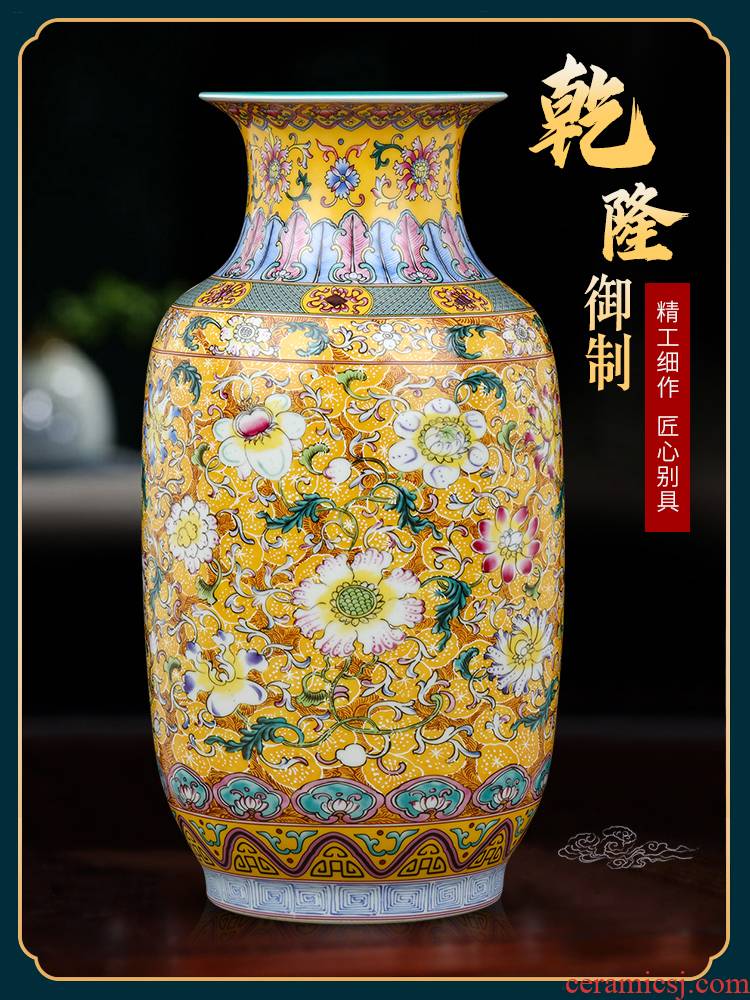 Jingdezhen ceramic vases, flower arrangement of Chinese style restoring ancient ways the desktop furnishing articles office sitting room adornment bedroom TV ark