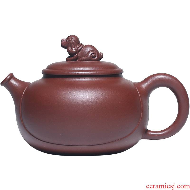 Shadow at present yixing it undressed ore famous purple clay teapot suit pure manual zodiac kung fu