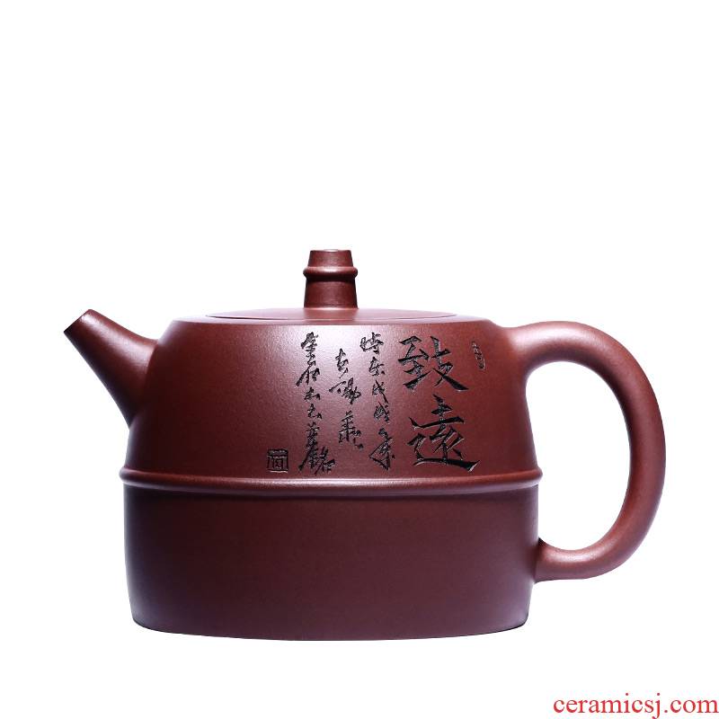 Shadow at yixing priests are it by pure manual undressed ore carved painting han pot teapot tea HSMP