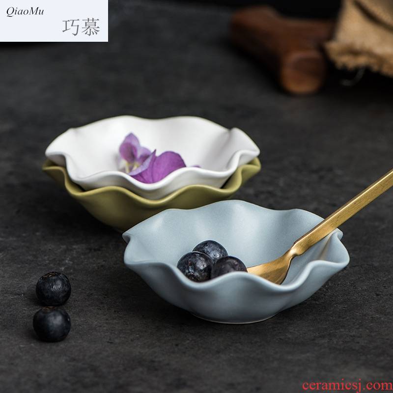 Qiam longed for home opportunely American ceramic edge flavour dishes dressing disk creative kitchen seasoning tableware in Manhattan
