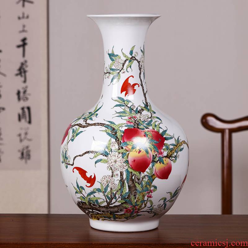 Archaize of jingdezhen ceramic vase furnishing articles large sitting room ark of new Chinese style decoration decoration flower arranging household act the role ofing is tasted