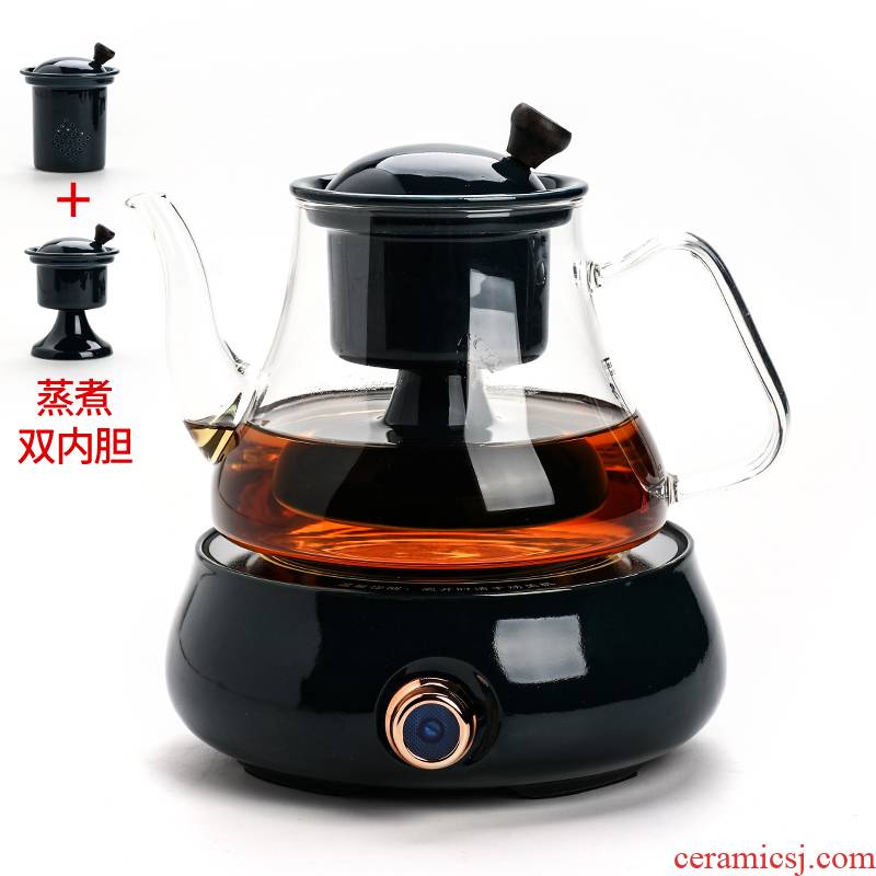 RenXin automatic electric TaoLu suit office household glass tea pot steamed tea kettle pot