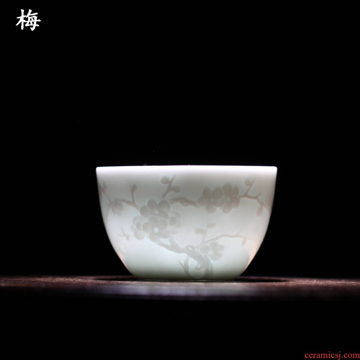 One thousand fire sample tea cup by patterns single cup suit household jingdezhen porcelain carving master kung fu tea cup