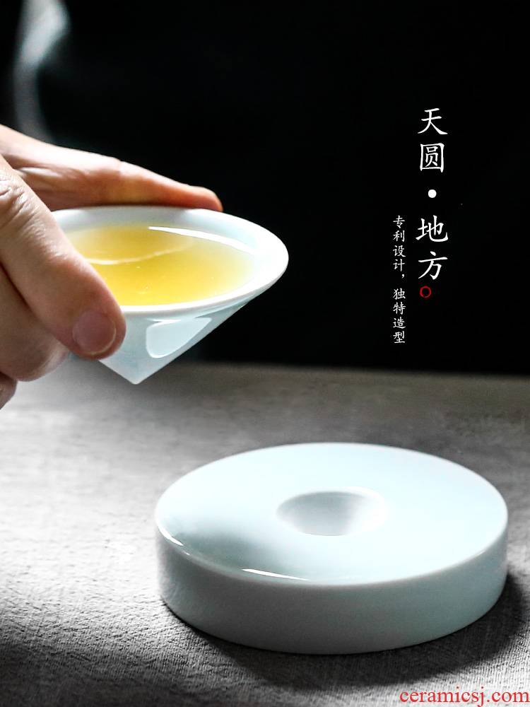 Jingdezhen ceramic masters cup single cup pure manual looks kung fu tea cup sample tea cup with tea