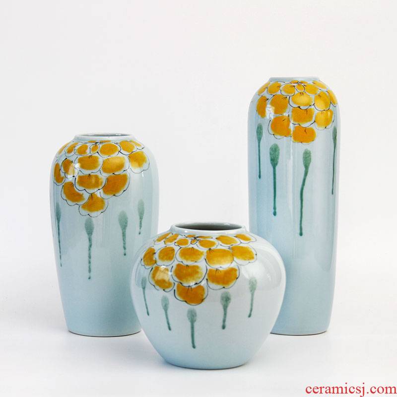 Ceramic vases, flower arranging flowers water raise Ceramic vase creative living room fashion vase furnishing articles flower arrangement