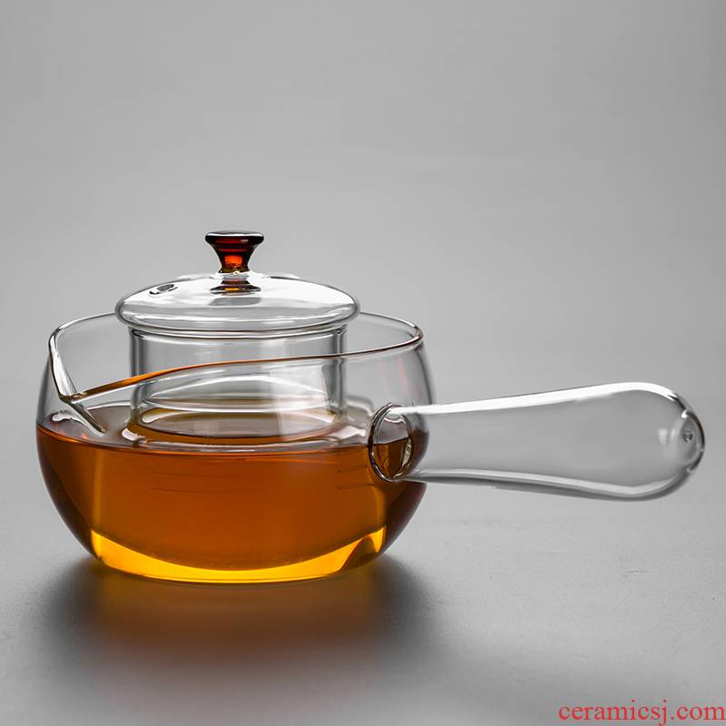 High temperature resistant filter glass teapot curing pot side take the teapot tea set the teapot boiled tea, the electric TaoLu dedicated